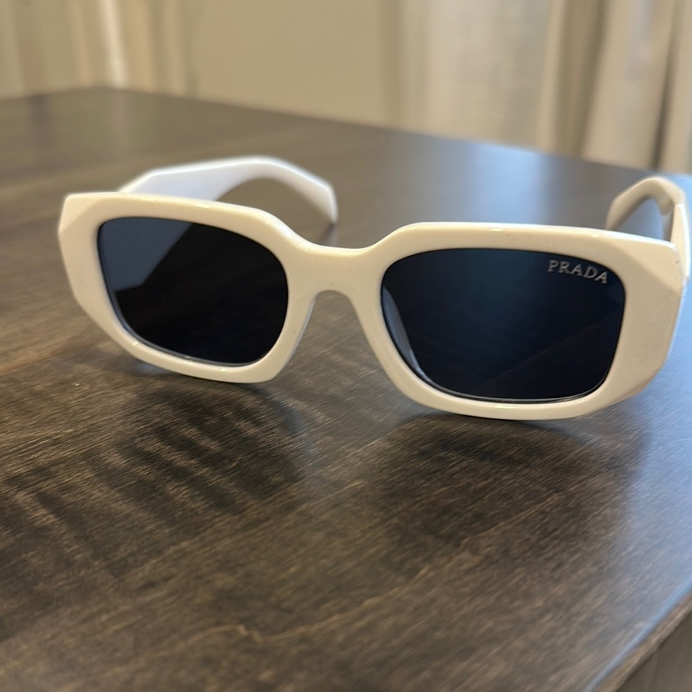 Prada White Sunglasses